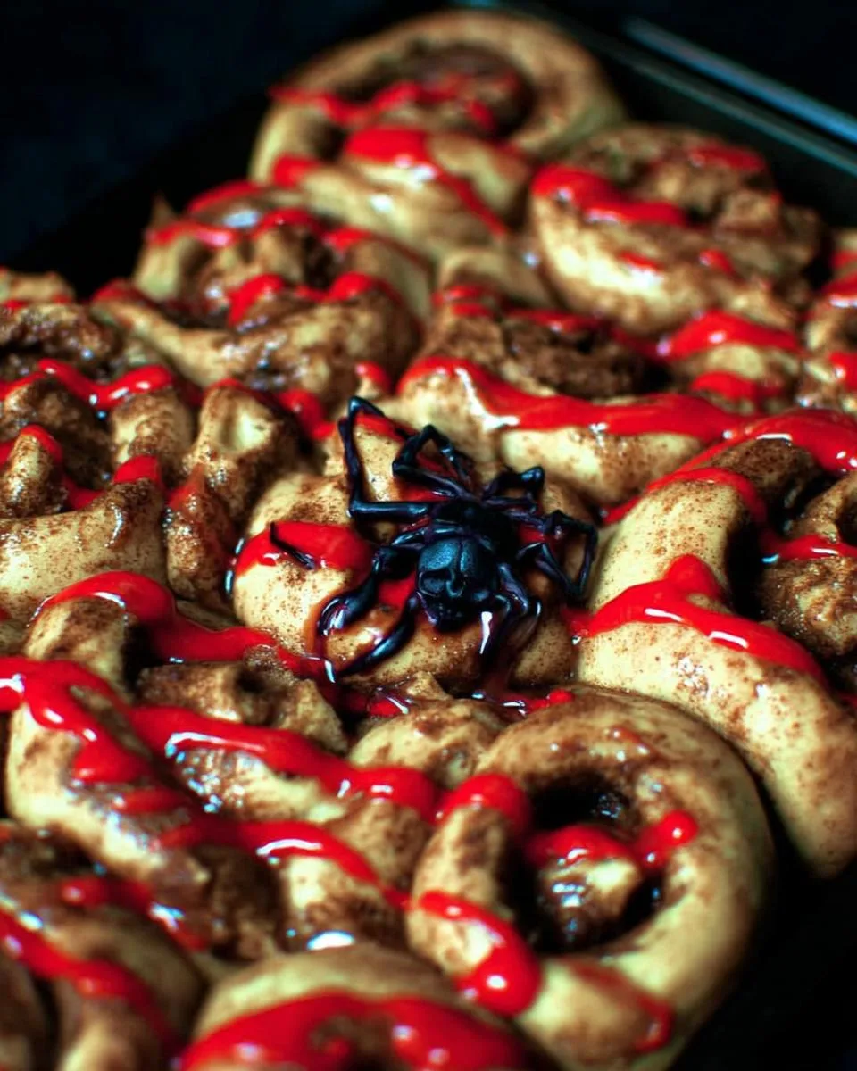 Spooky Cinnamon Roll Guts - detail 2