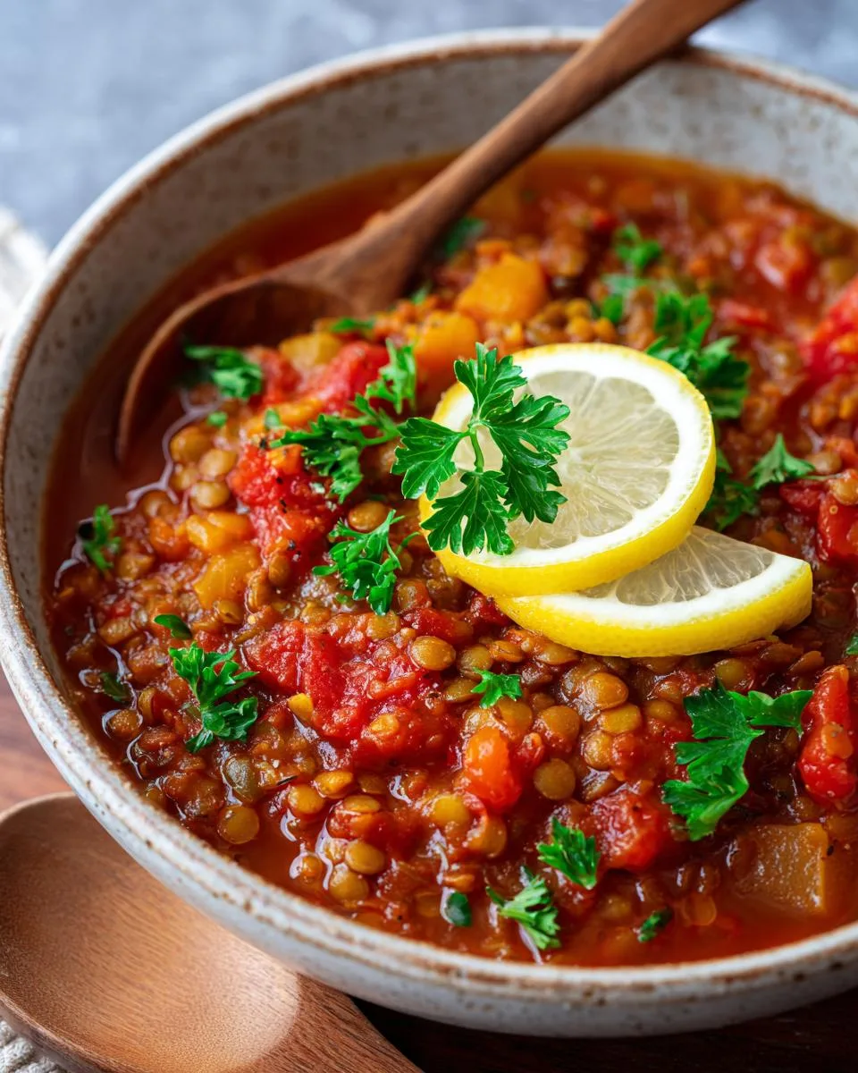 Tomato Lentil Soup - detail 2