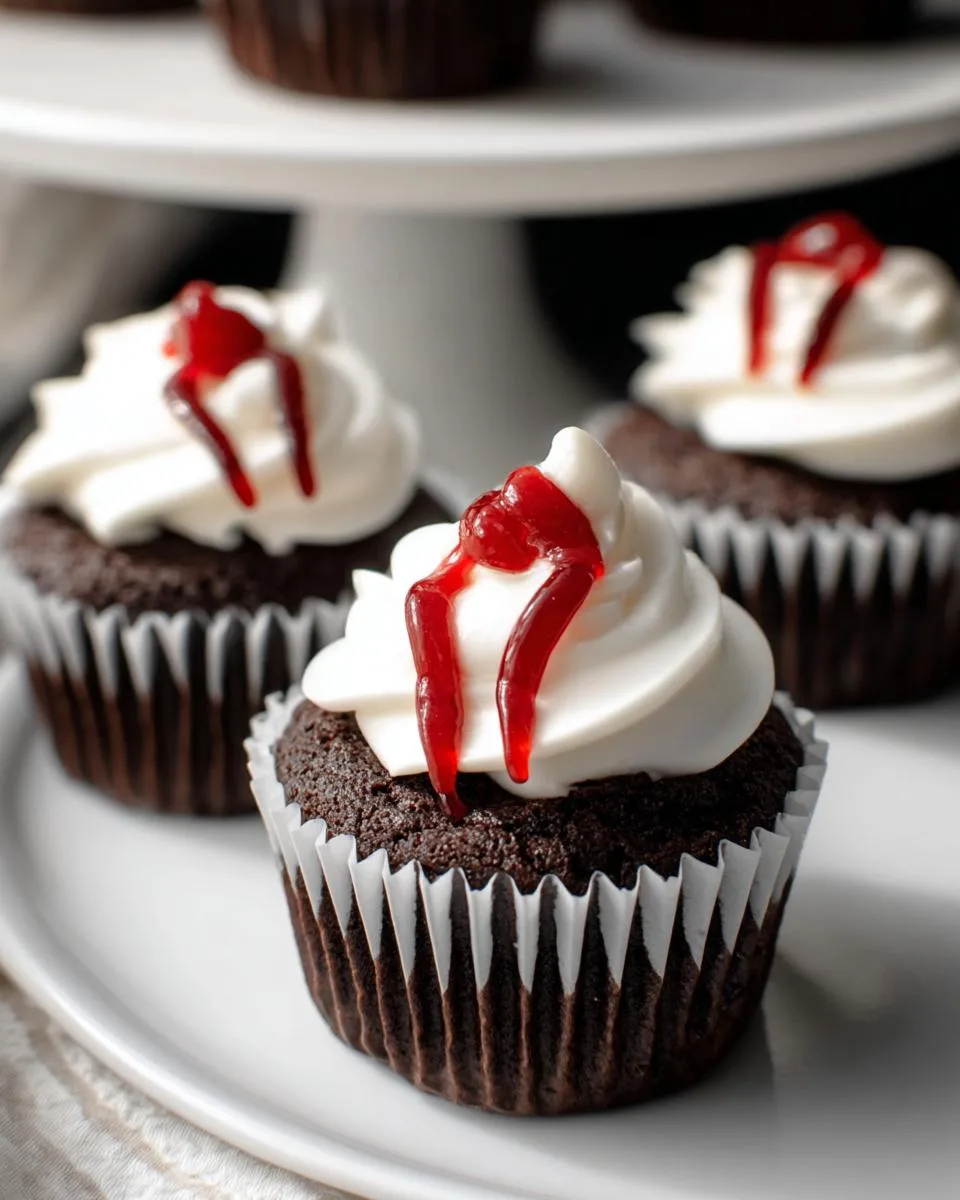Vampire Bite Cupcakes - detail 2