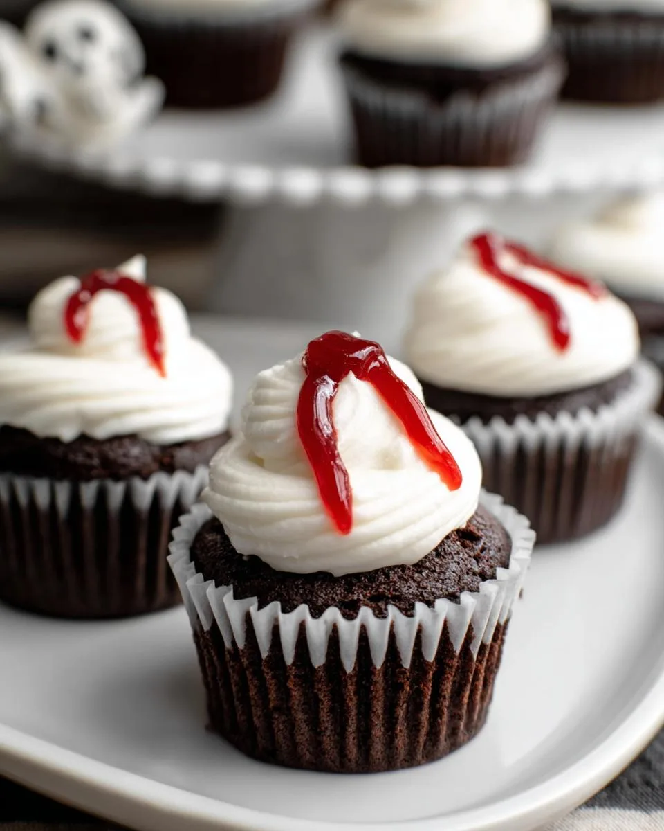 Vampire Bite Cupcakes - detail 3