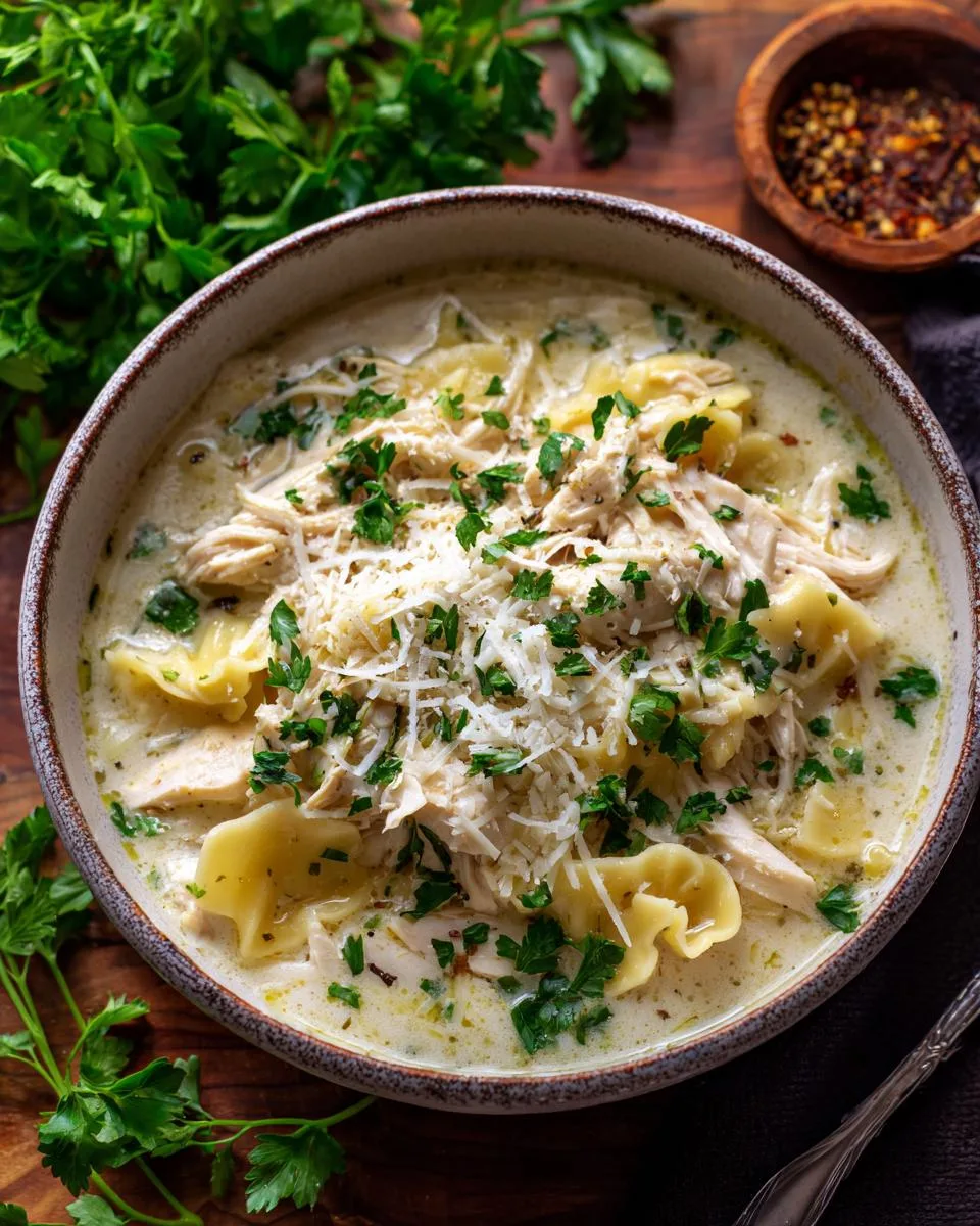 White Chicken Lasagna Soup - detail 1