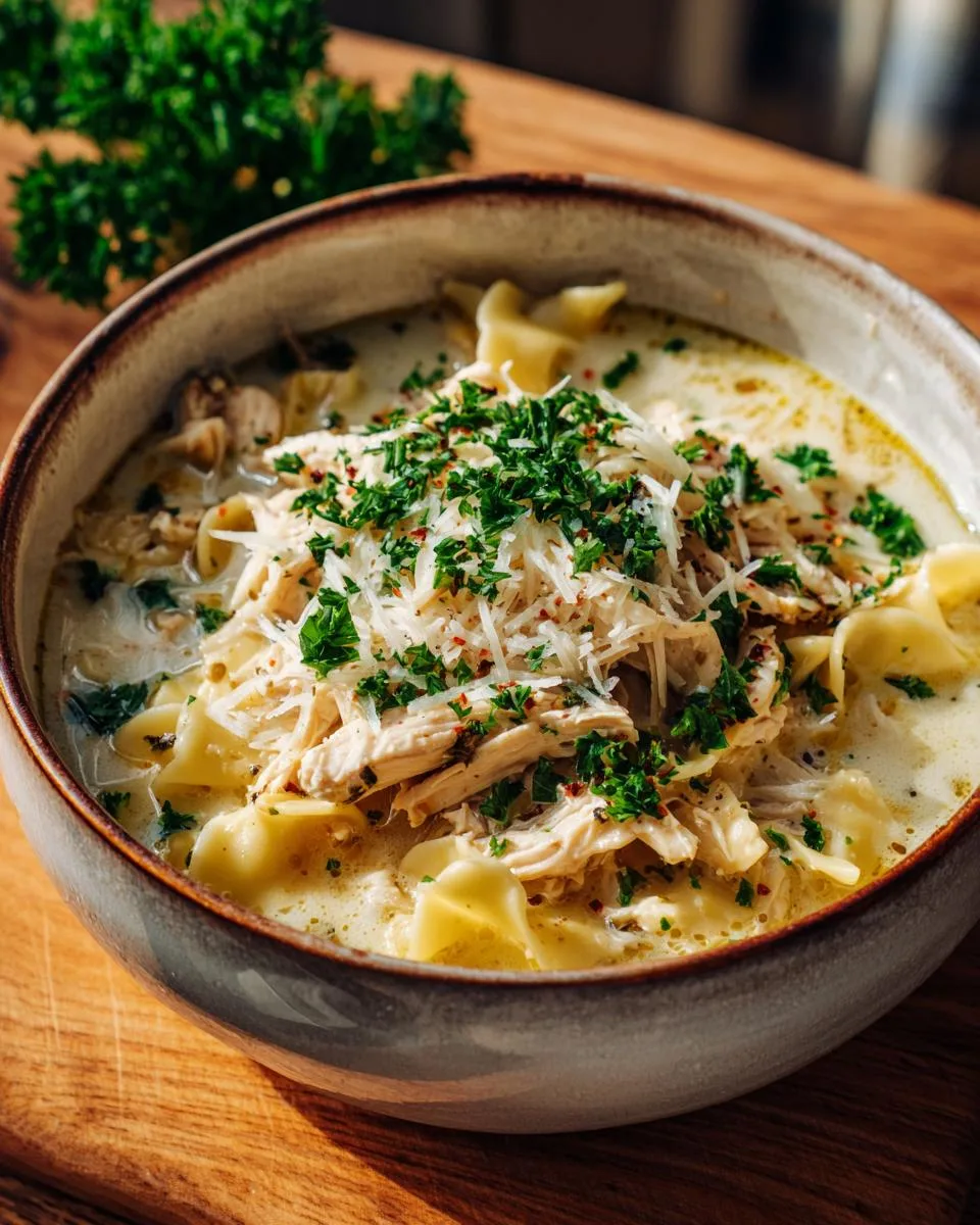 White Chicken Lasagna Soup - detail 3