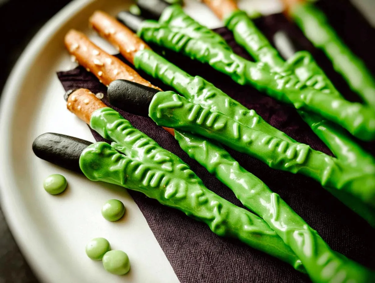 Spooky Witch Finger Pretzels for a Delicious Halloween