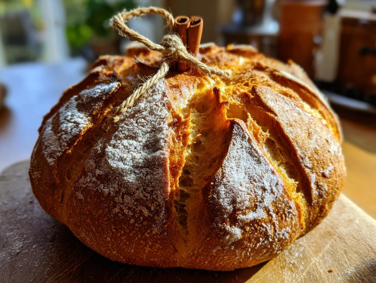 Magical Pumpkin Shaped Sourdough Bread in 5 Easy Steps