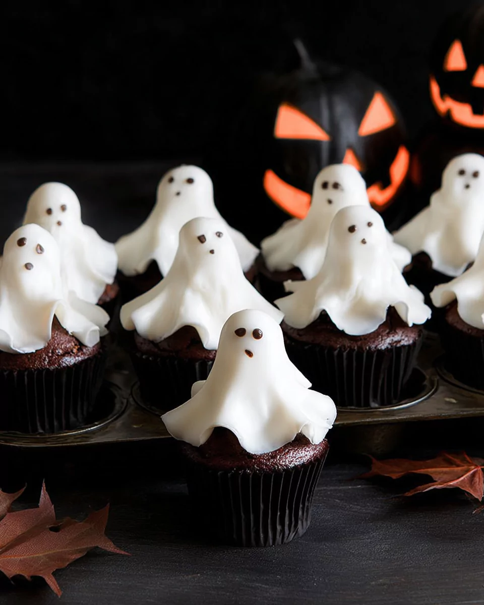 Halloween Ghost Cupcakes: Easy Spooky Treat for All Ages