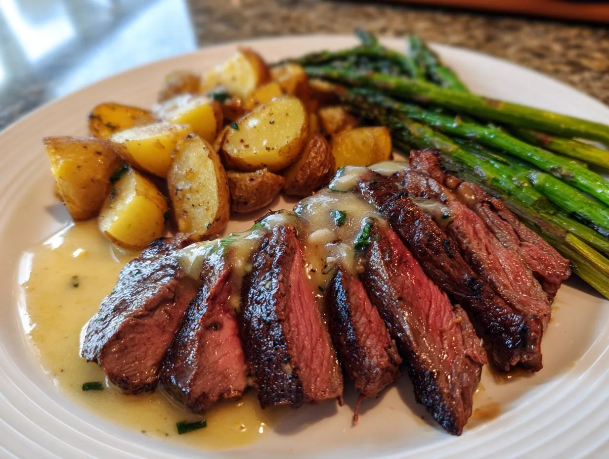 Bavette Steak Garlic Sauce – Juicy, Bold & Quick