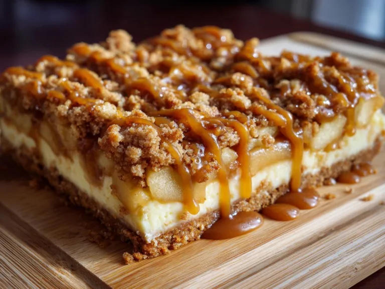 Caramel Apple Cheesecake Bars