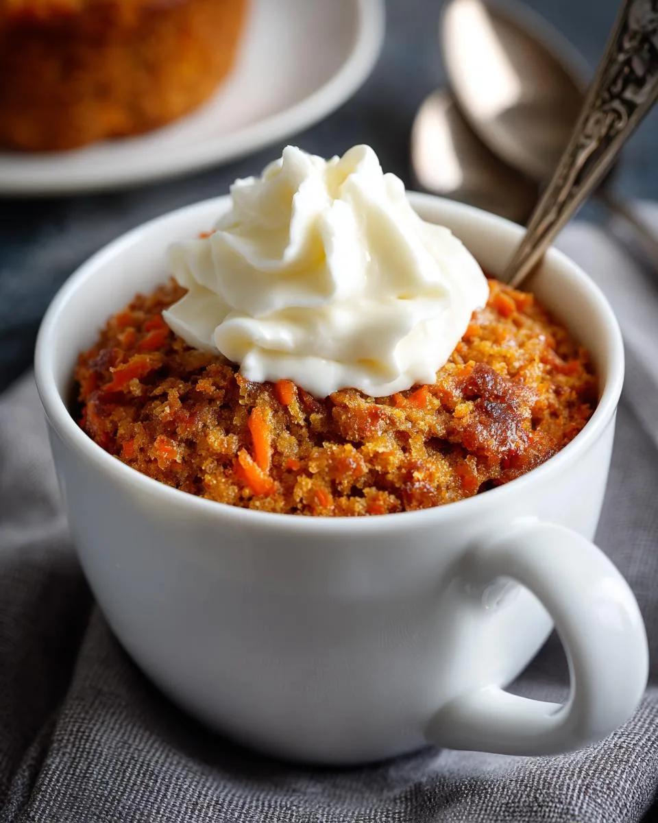 Carrot Cake Cottage Cheese Mug Cake - detail 1