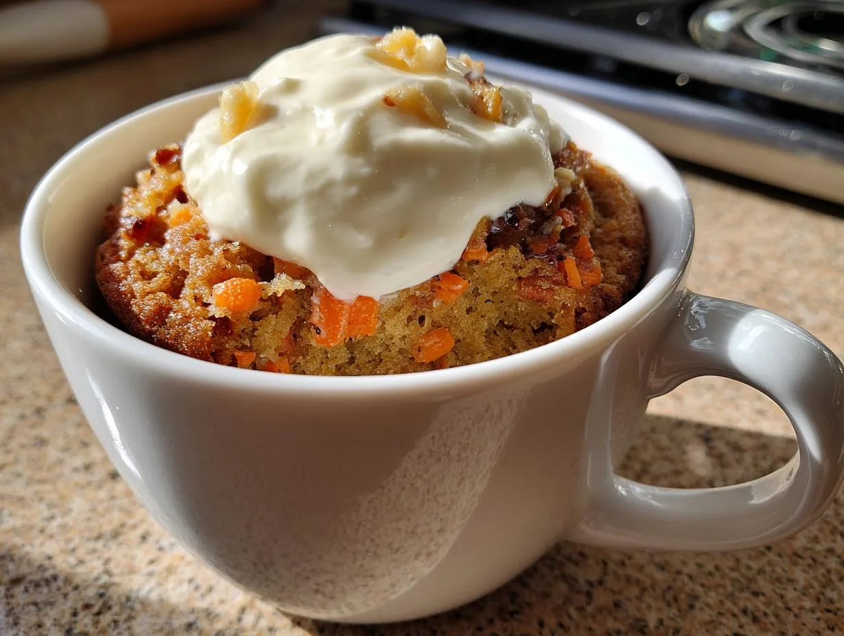 Carrot Cake Cottage Cheese Mug Cake – Irresistibly Moist