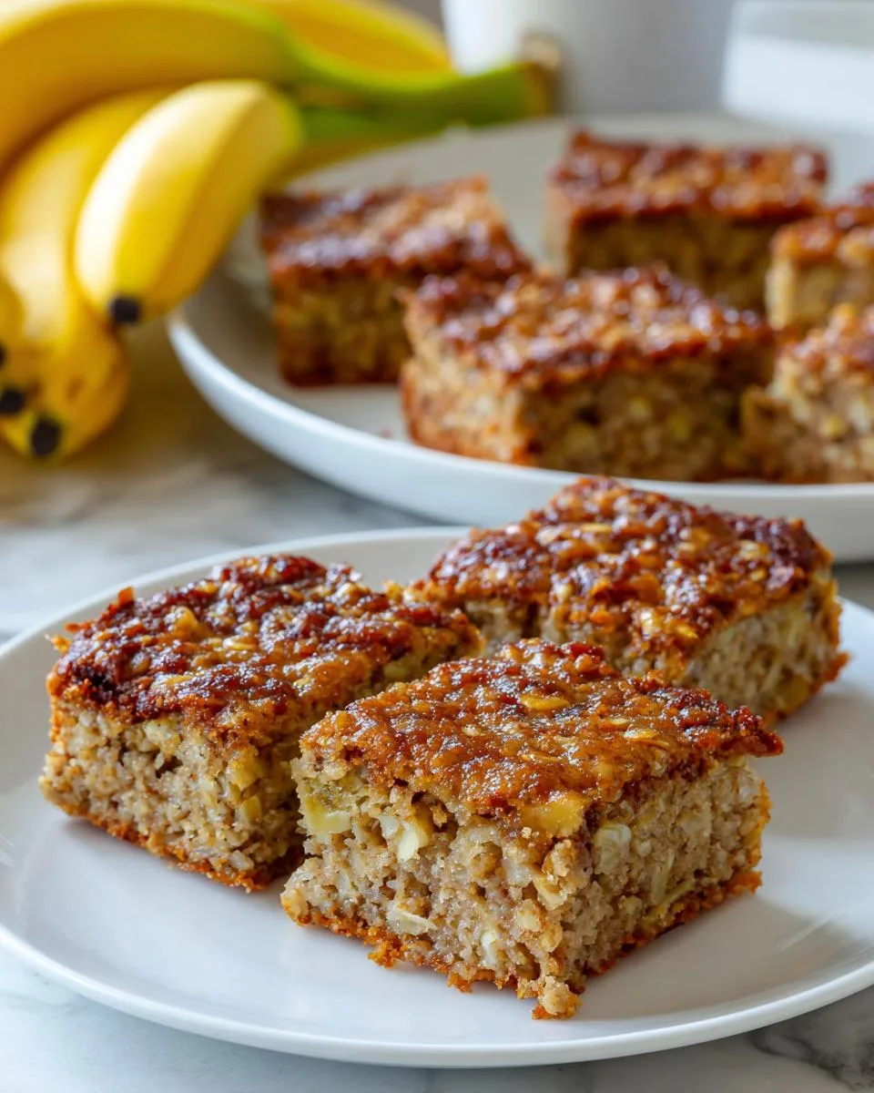Cottage Cheese Banana Bars - detail 1