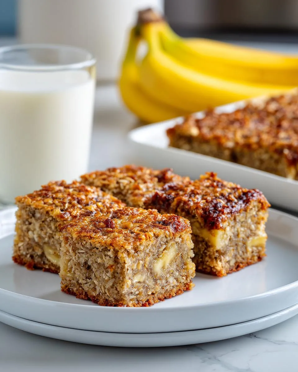 Cottage Cheese Banana Bars - detail 2