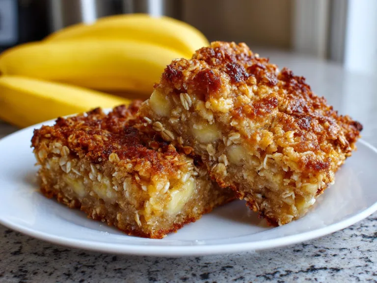 Cottage Cheese Banana Bars