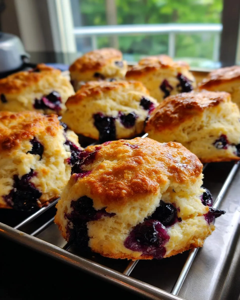 Cottage Cheese Blueberry Biscuits - detail 2
