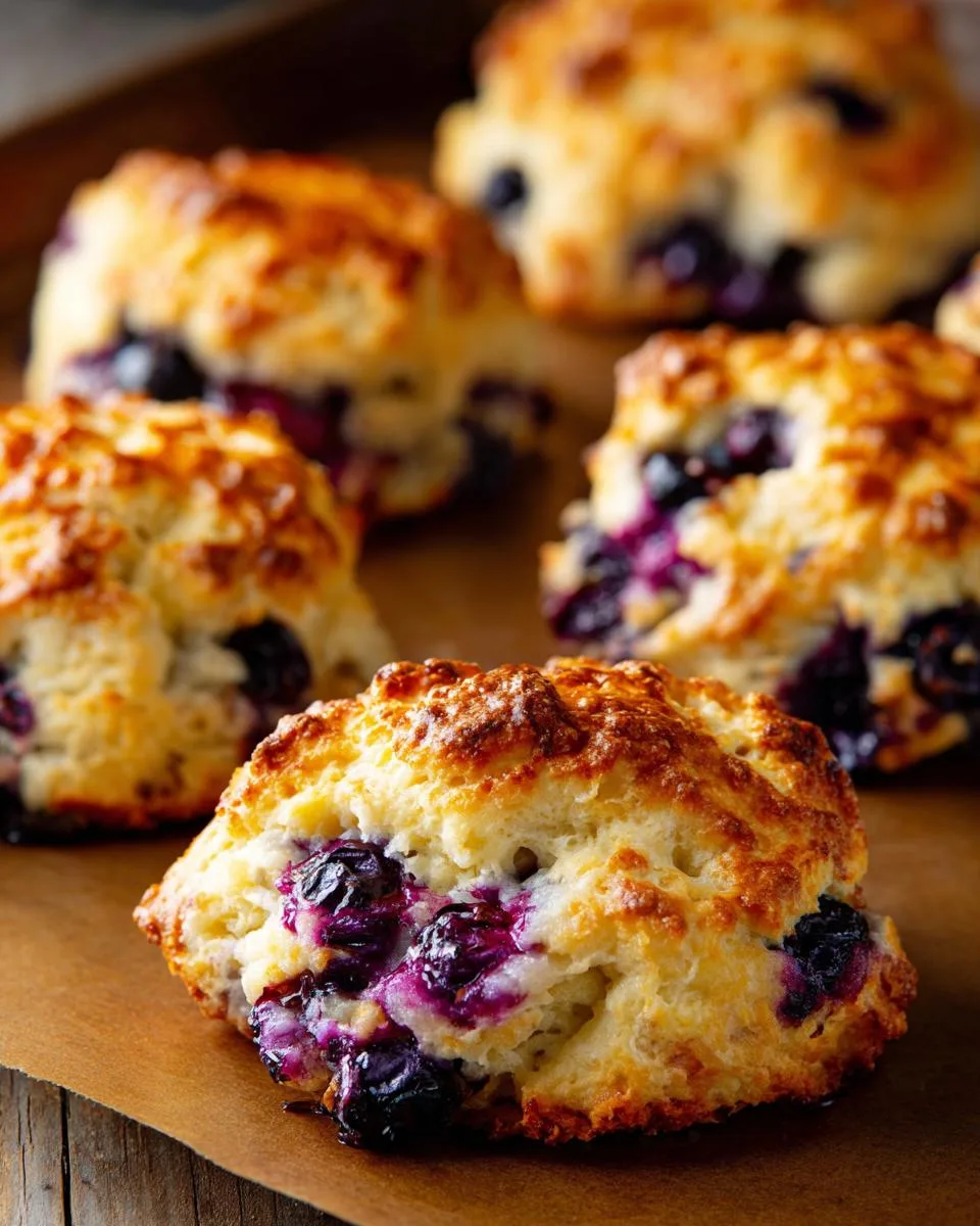 Cottage Cheese Blueberry Biscuits - detail 3
