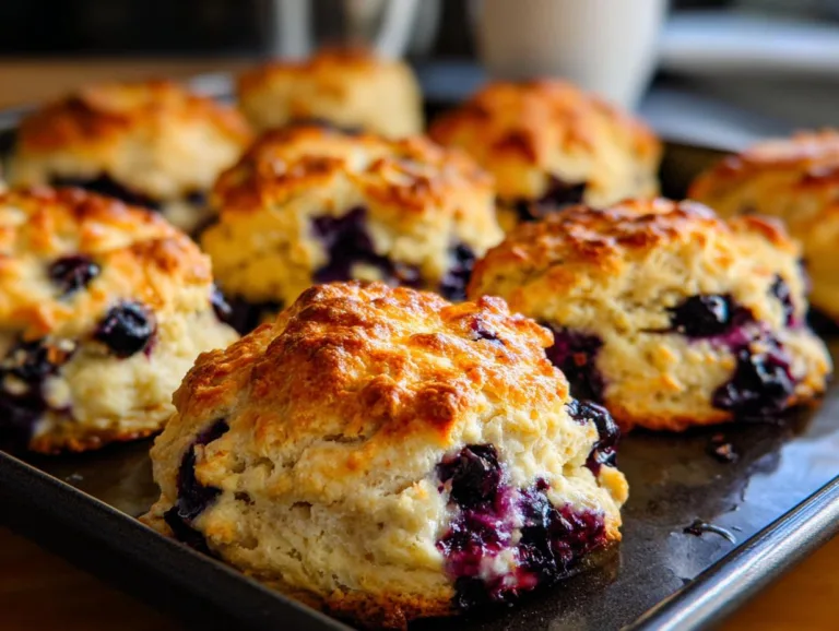 Cottage Cheese Blueberry Biscuits