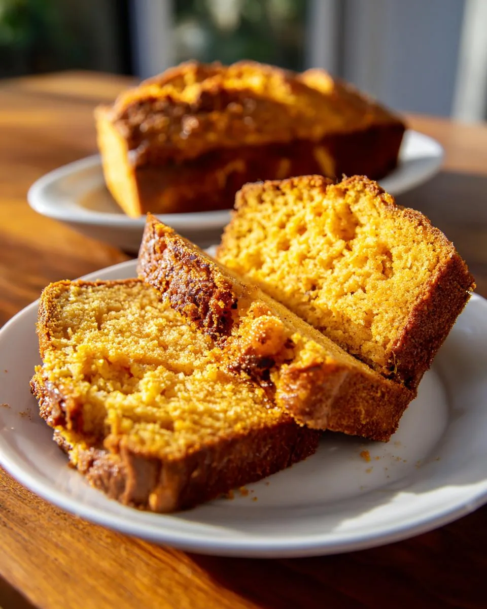 Cottage Cheese Pumpkin Bread - detail 2