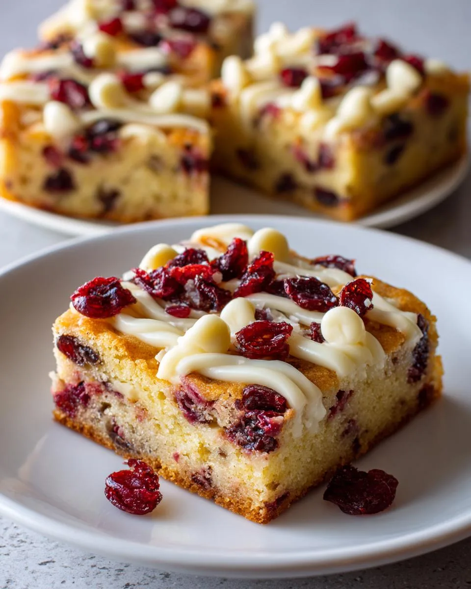 Cranberry Cottage Cheese Bars - detail 1