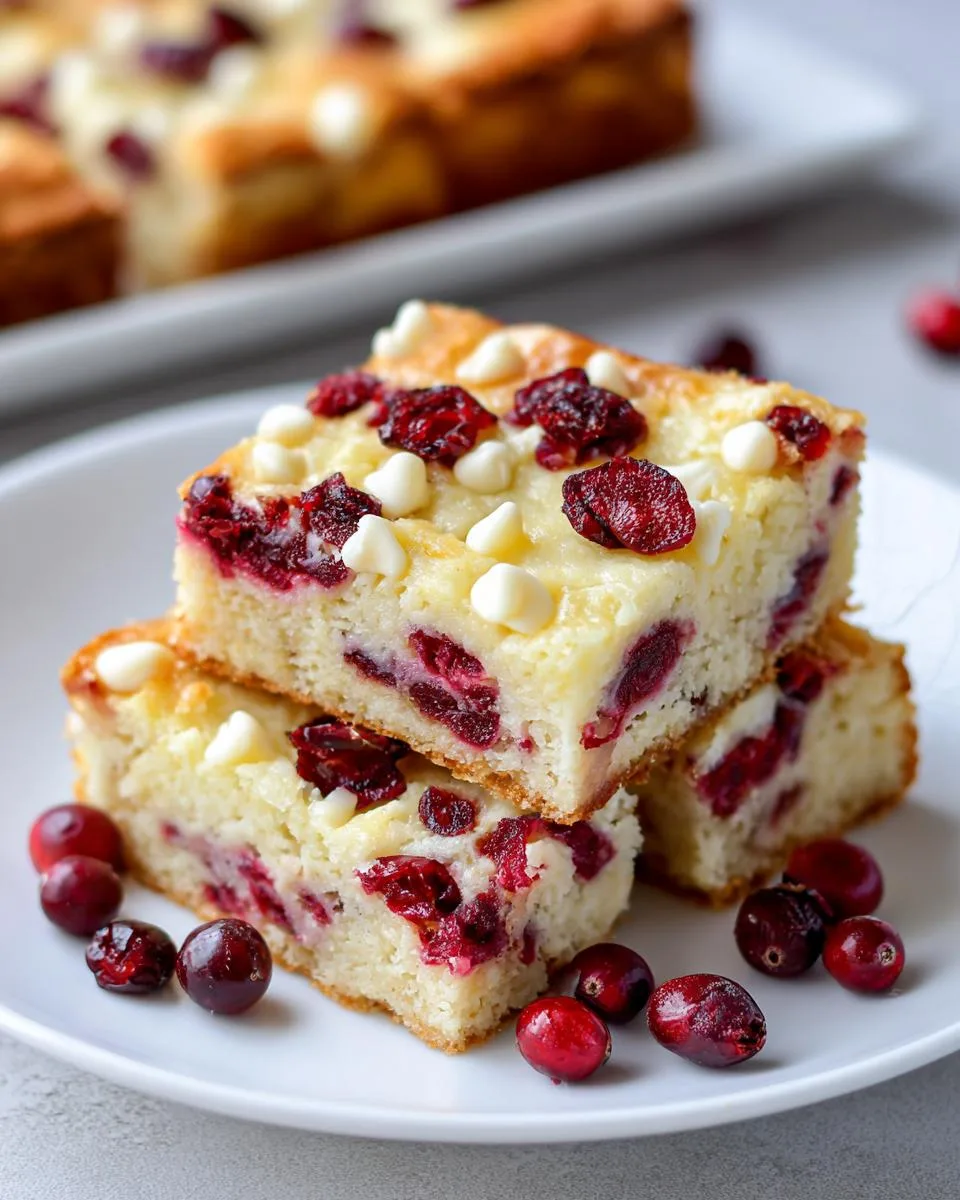 Cranberry Cottage Cheese Bars - detail 2