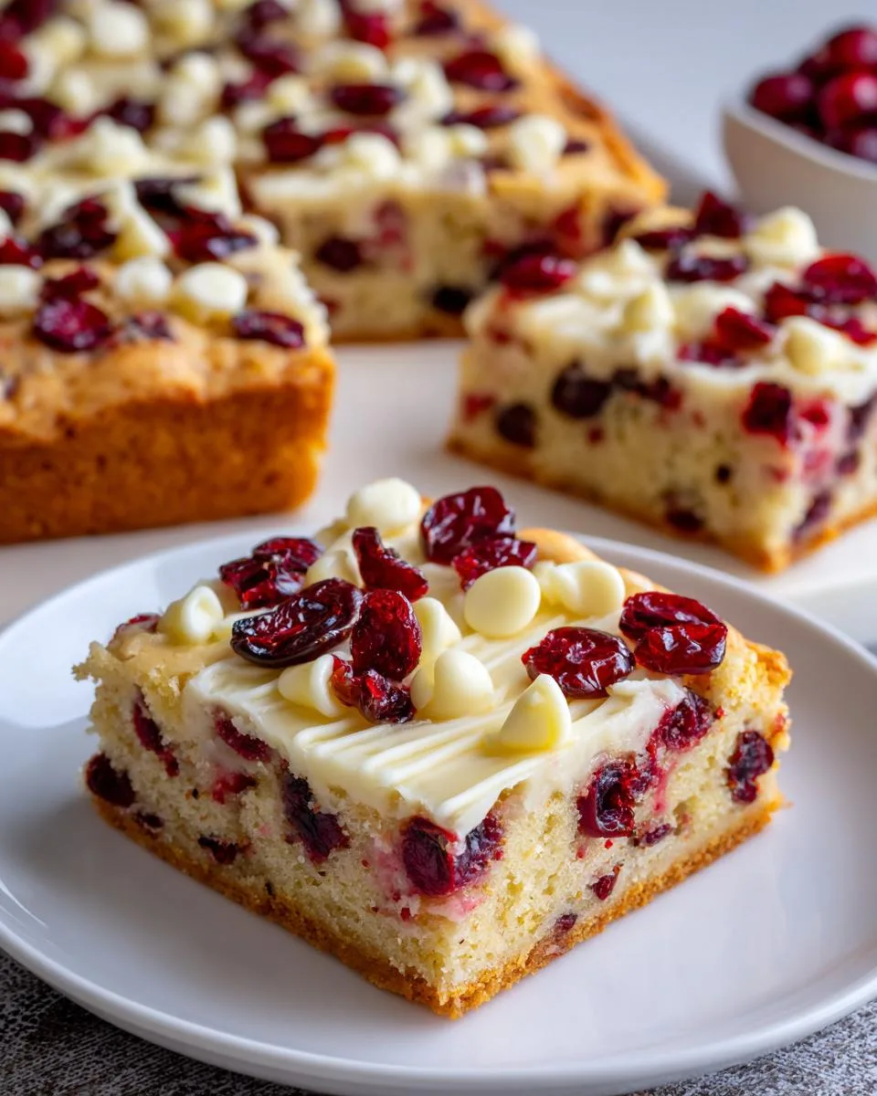 Cranberry Cottage Cheese Bars - detail 3
