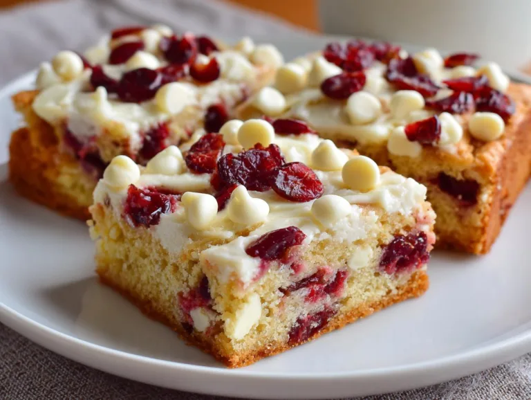 Cranberry Cottage Cheese Bars