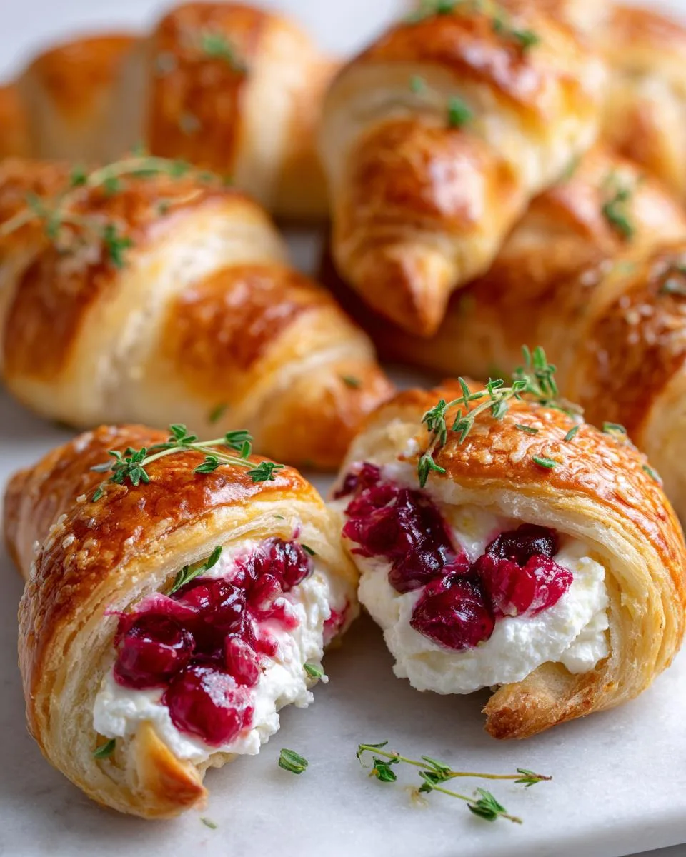 Cranberry Cream Cheese Crescent - detail 2