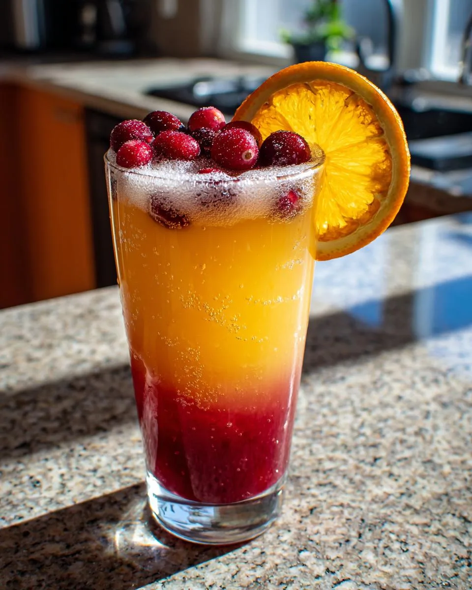 Cranberry Orange Juice Mocktail - detail 1