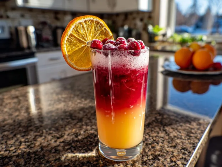 Cranberry Orange Juice Mocktail