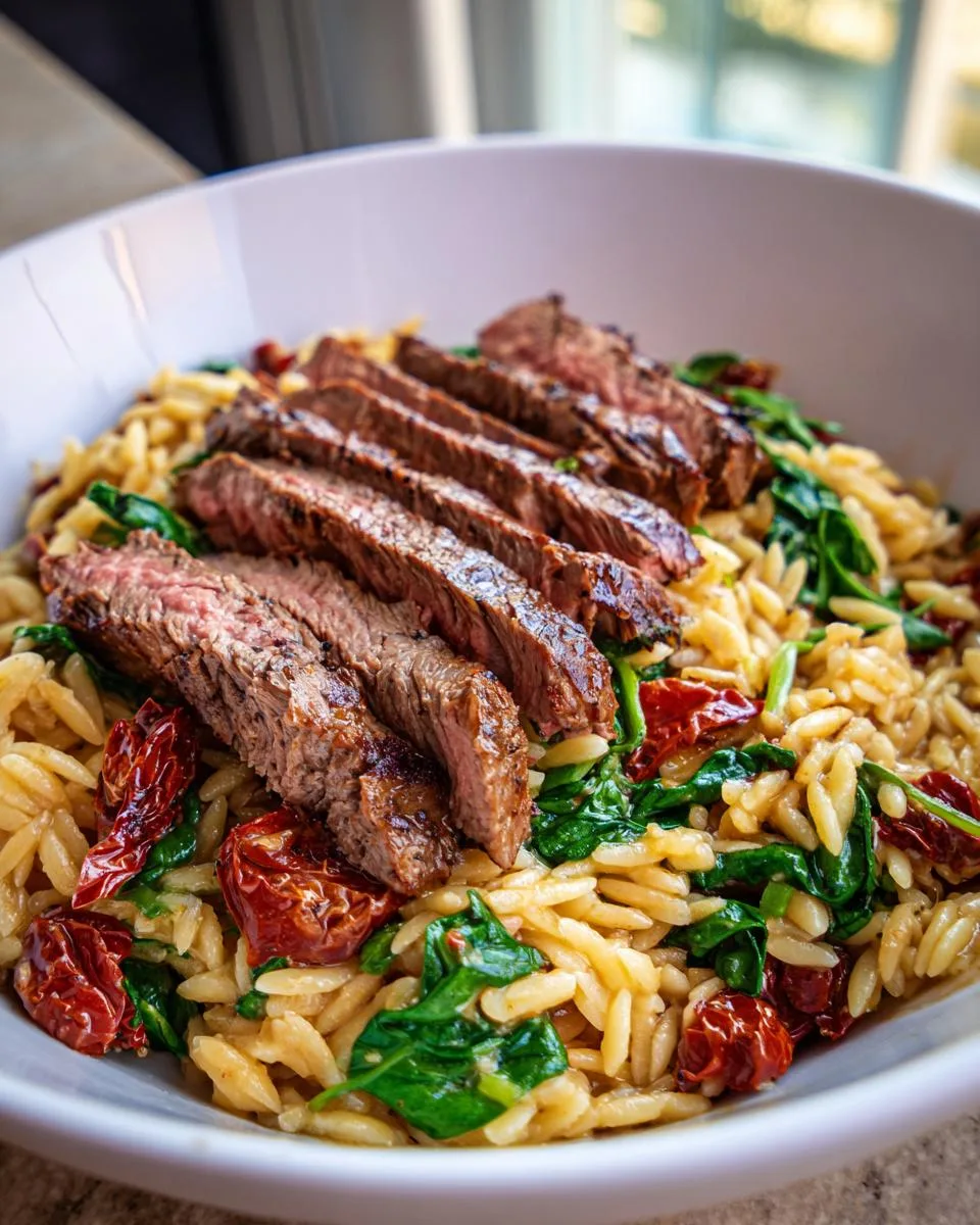 Flank Steak Creamy Orzo - detail 1