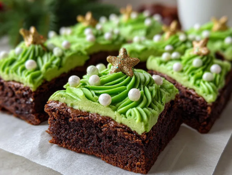 Frosted Christmas Brownies