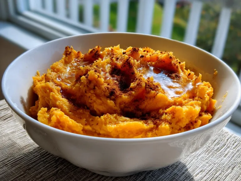 Honey Butter Mashed Sweet Potatoes