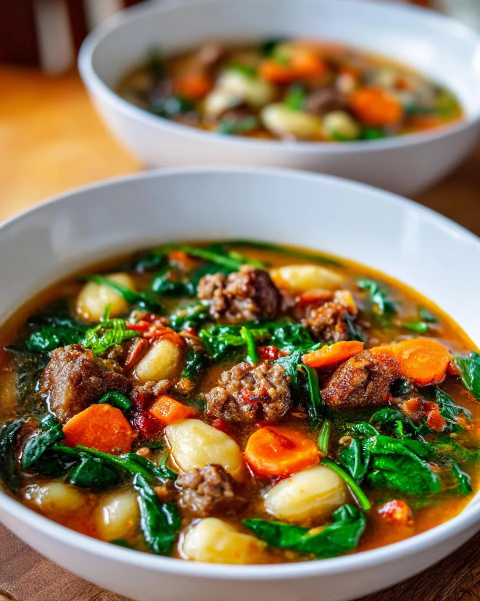 Italian Sausage Gnocchi Soup - detail 1