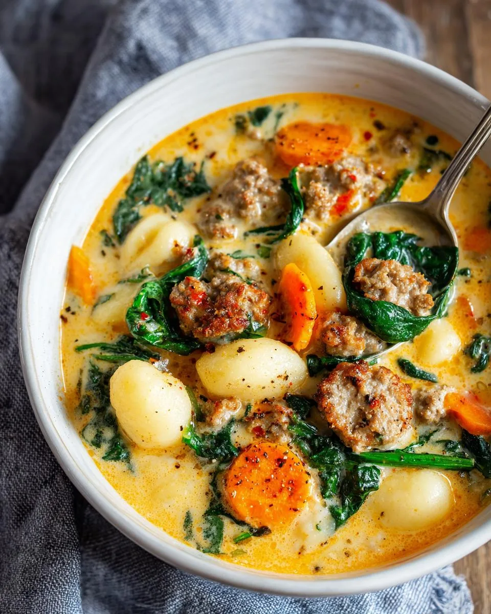 Italian Sausage Gnocchi Soup - detail 3