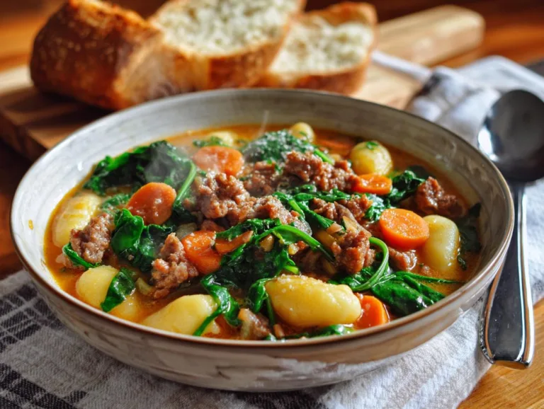 Italian Sausage Gnocchi Soup