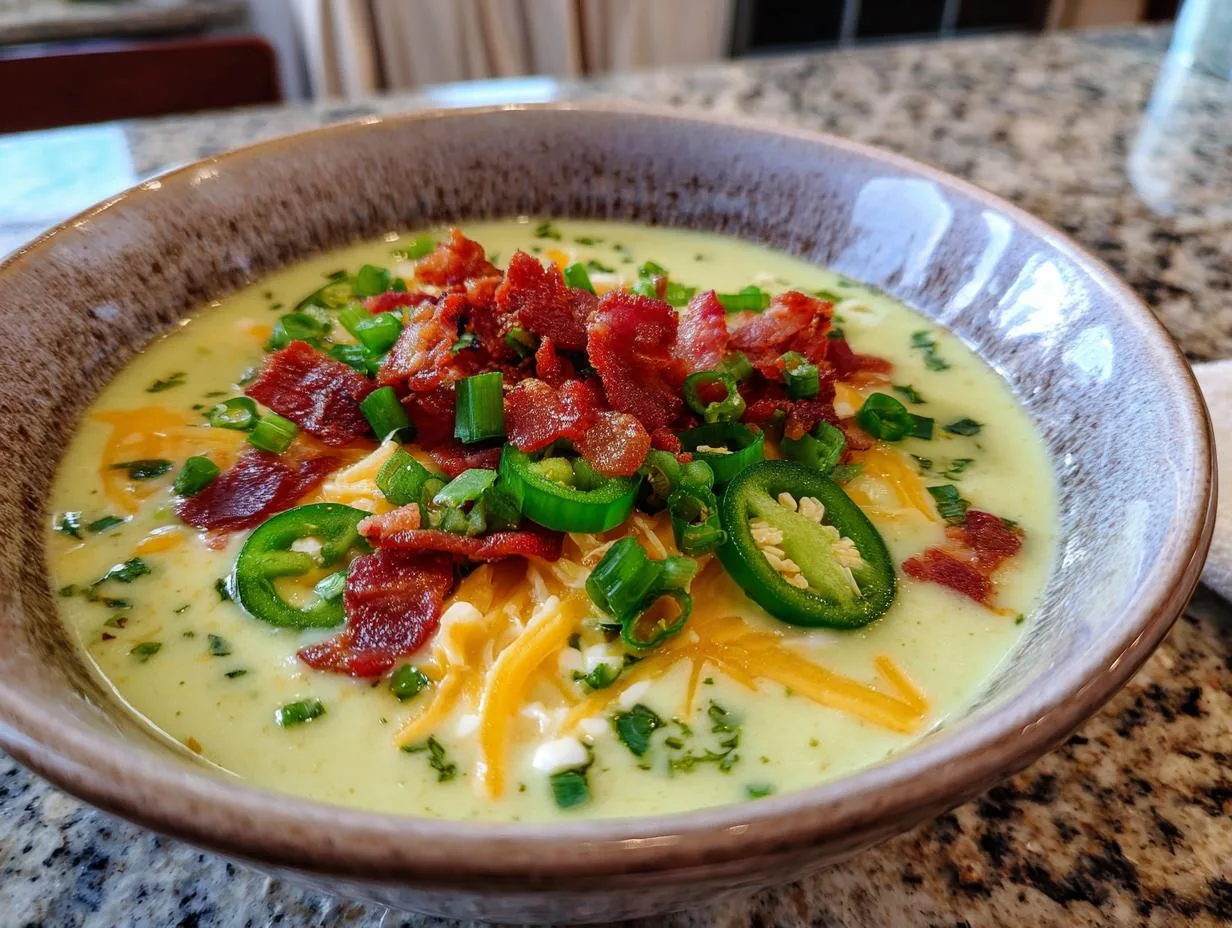 Creamy Jalapeno Popper Soup Recipe in Just 40 Minutes