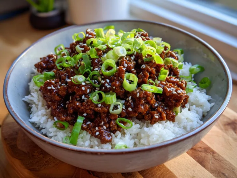 Korean Ground Beef Bowl