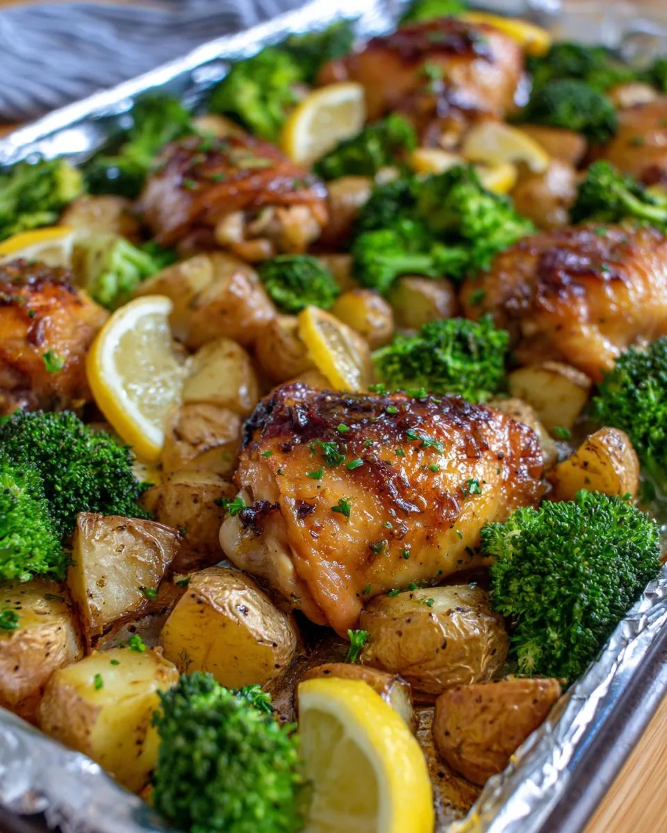 Lemon Garlic Sheet Pan Chicken - detail 2