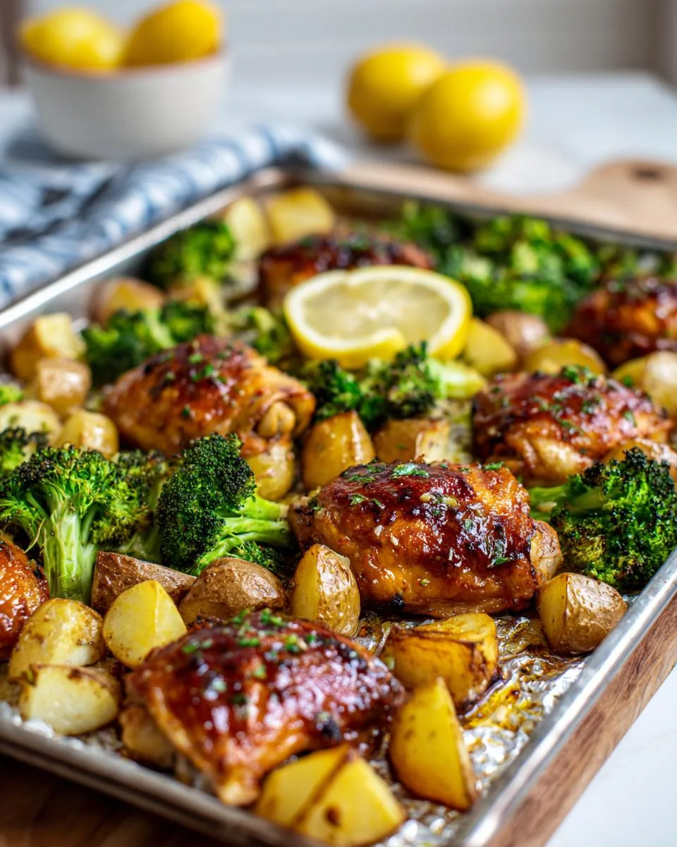 Lemon Garlic Sheet Pan Chicken - detail 3