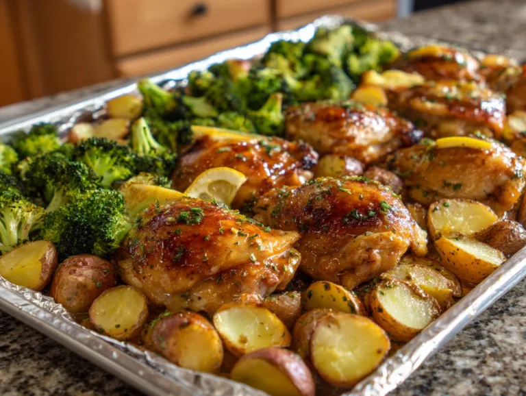 Lemon Garlic Sheet Pan Chicken
