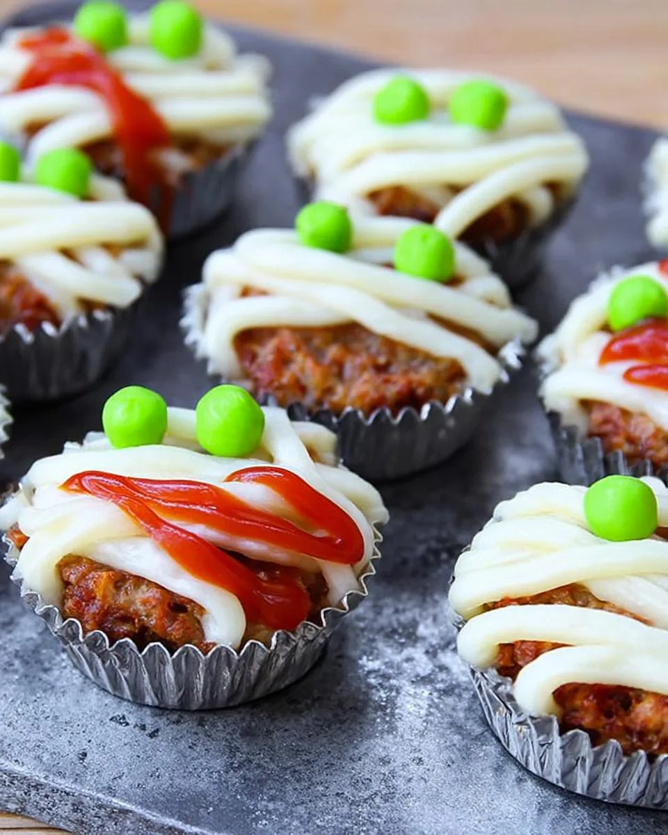Mini Mummy Meatloaves - detail 2