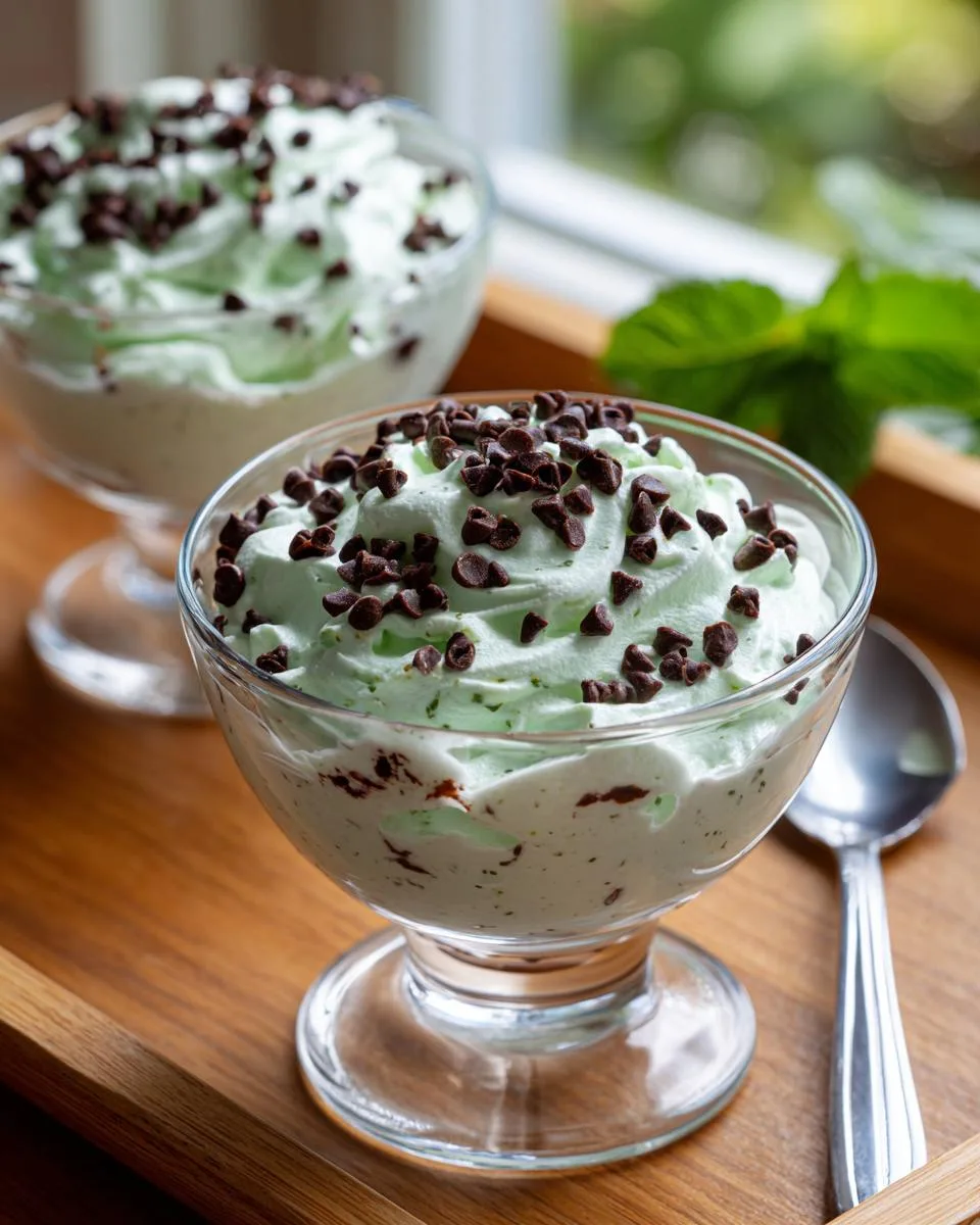 Mint Cottage Cheese Mousse - detail 1