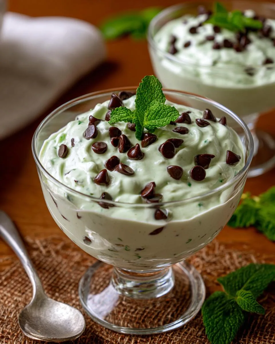 Mint Cottage Cheese Mousse - detail 2