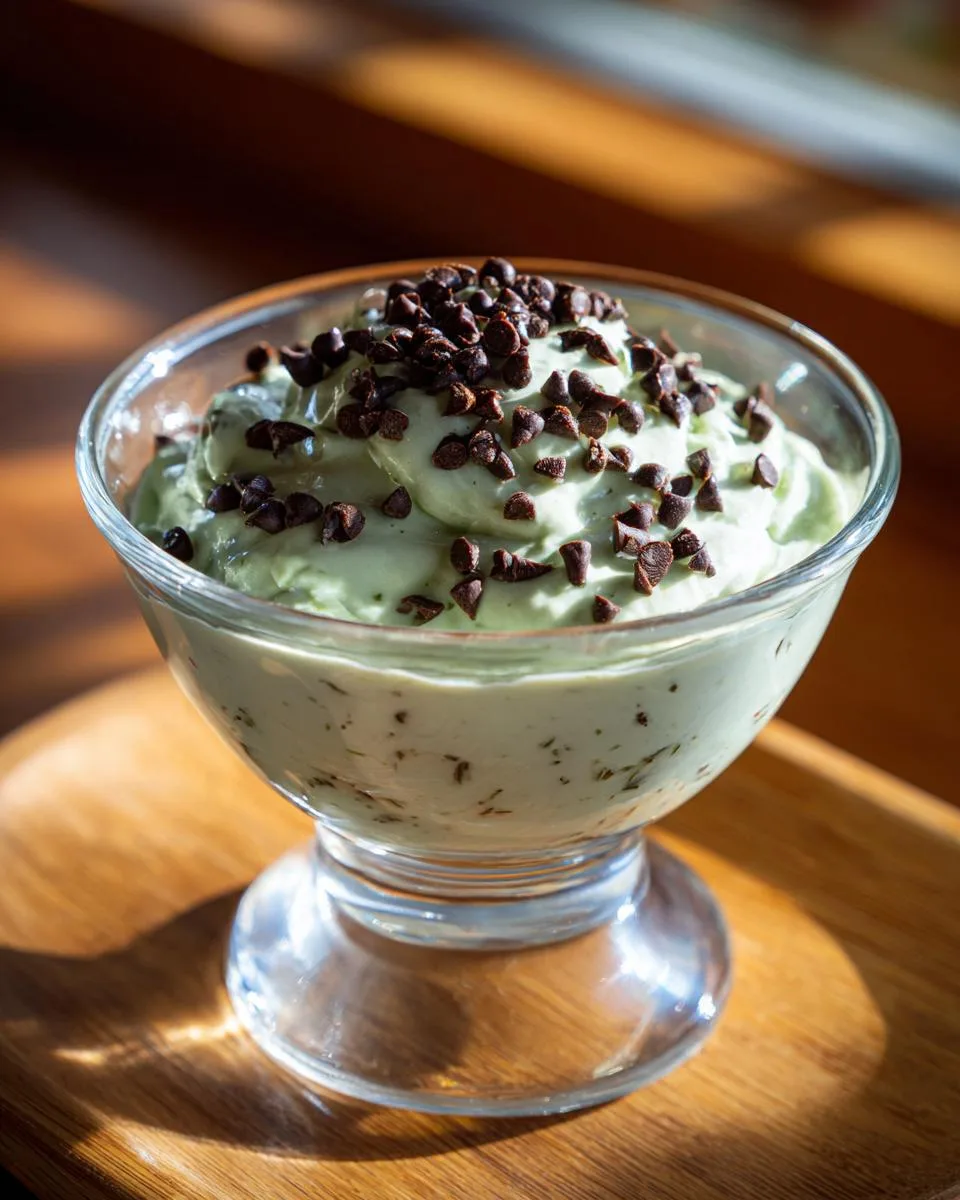 Mint Cottage Cheese Mousse - detail 3