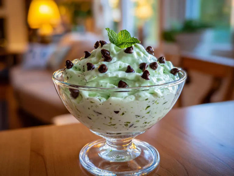 Mint Cottage Cheese Mousse