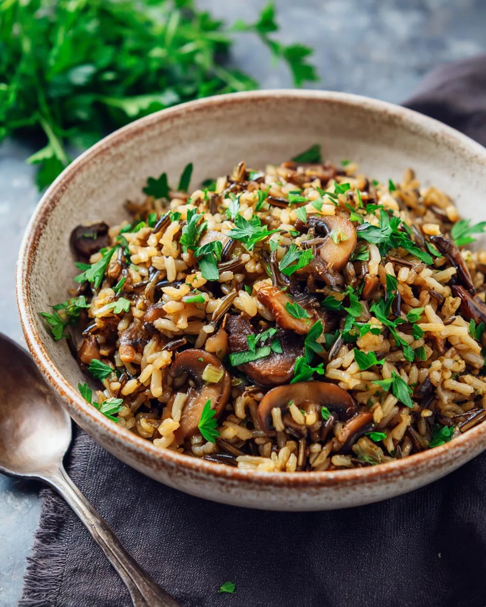 Mushroom Wild Rice Pilaf - detail 1