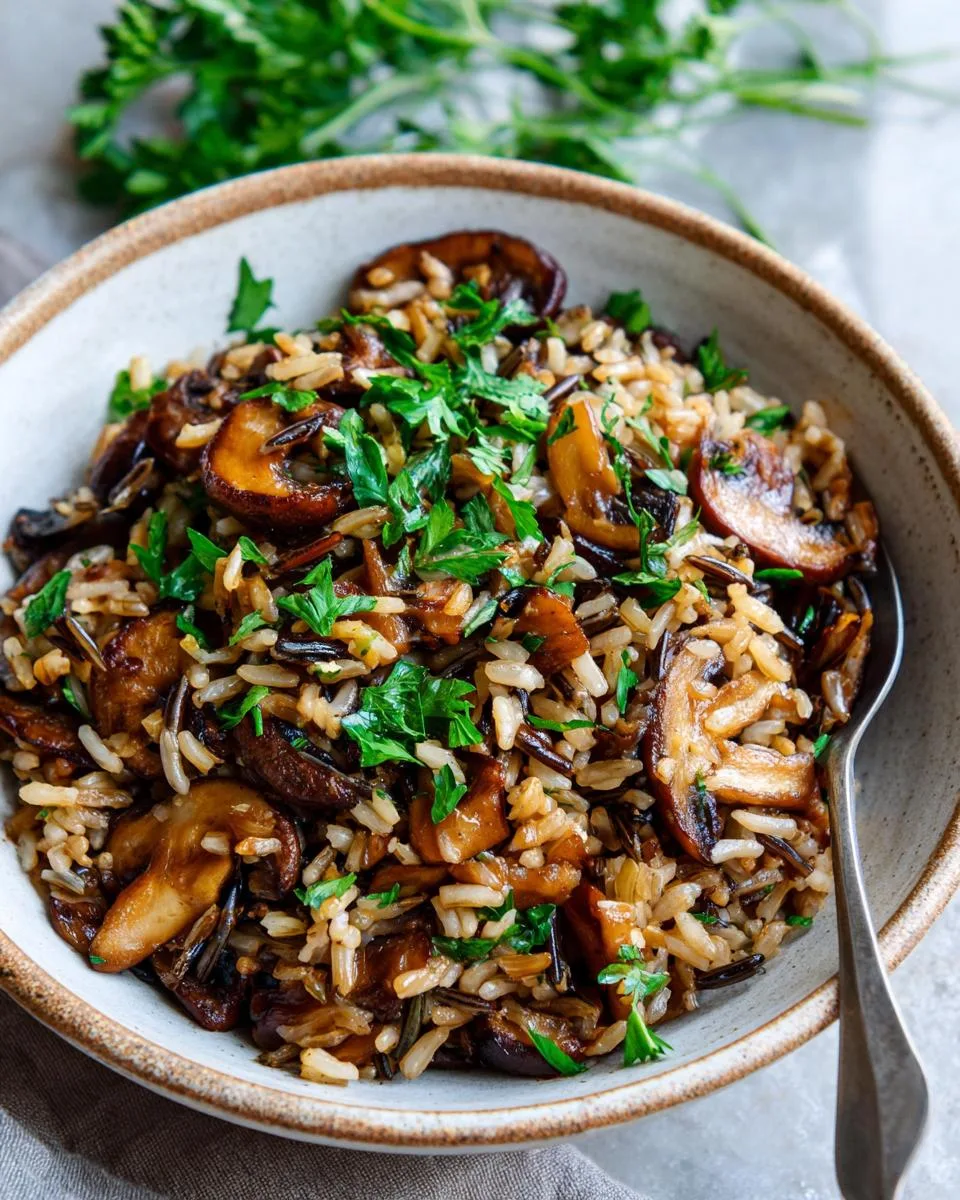 Mushroom Wild Rice Pilaf - detail 2