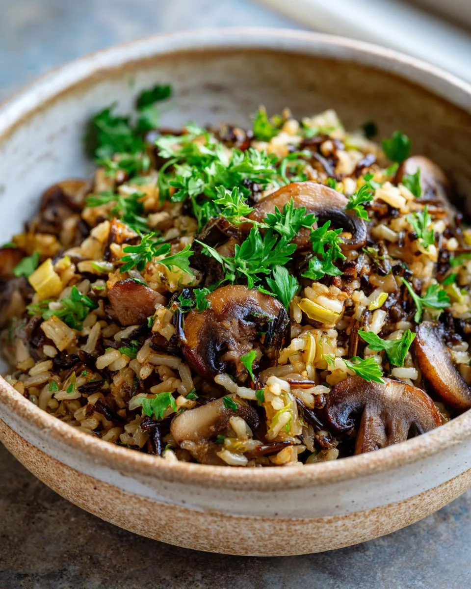 Mushroom Wild Rice Pilaf - detail 3