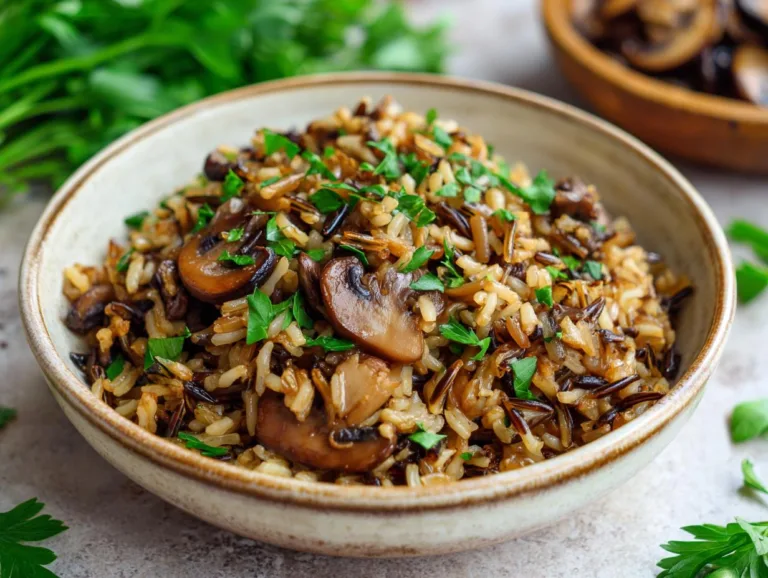 Mushroom Wild Rice Pilaf