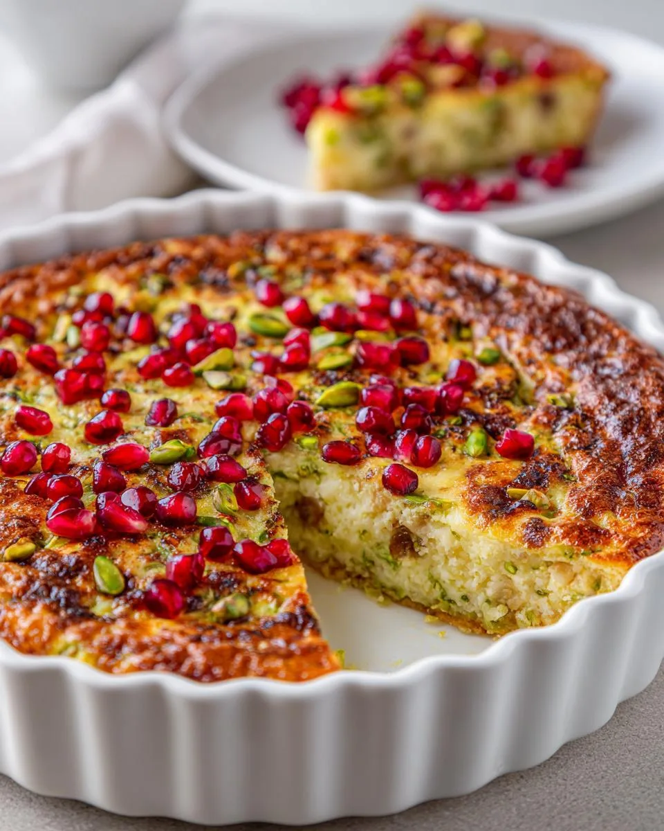 Pomegranate Pistachio Cottage Cheese Bake - detail 3