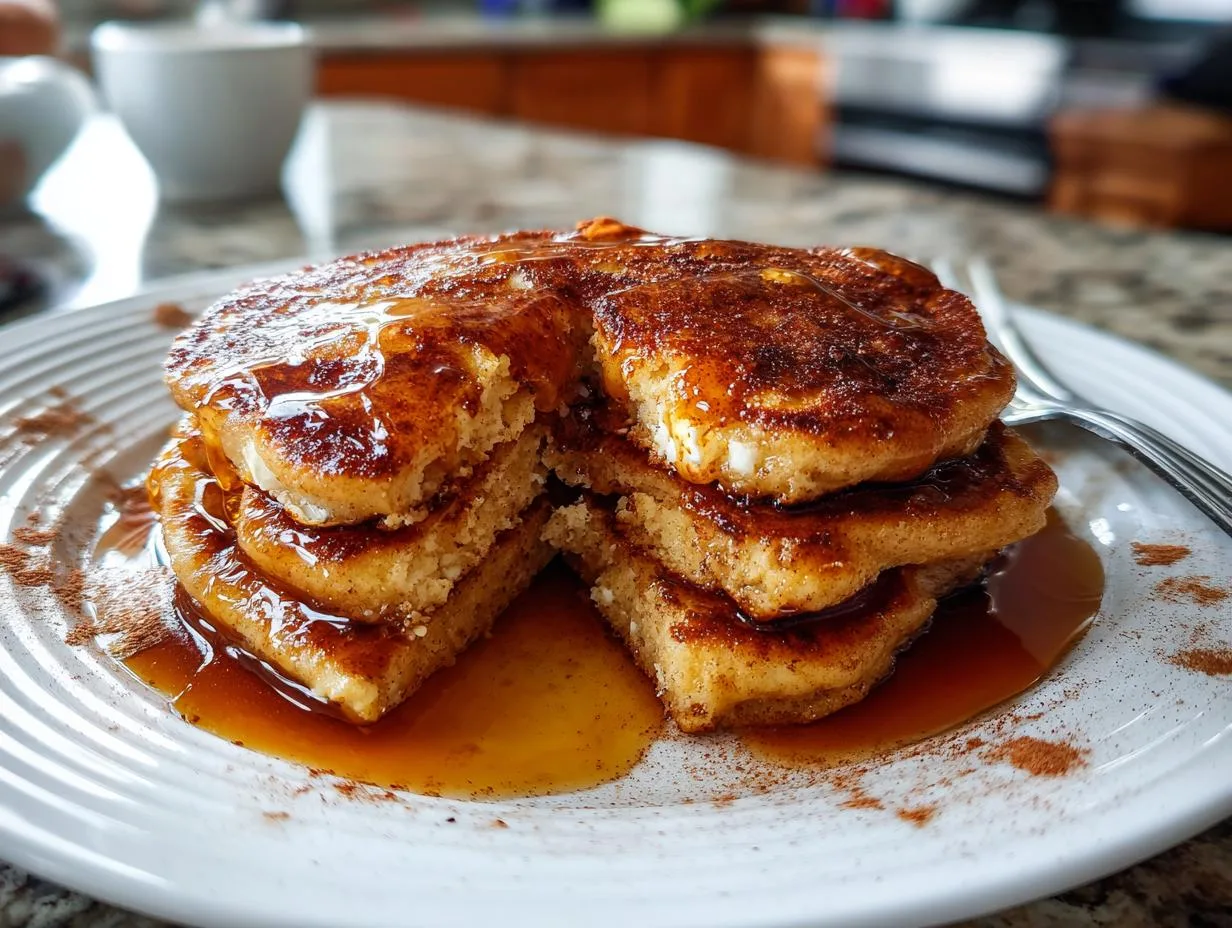 Fluffy Pumpkin Cottage Cheese Pancakes