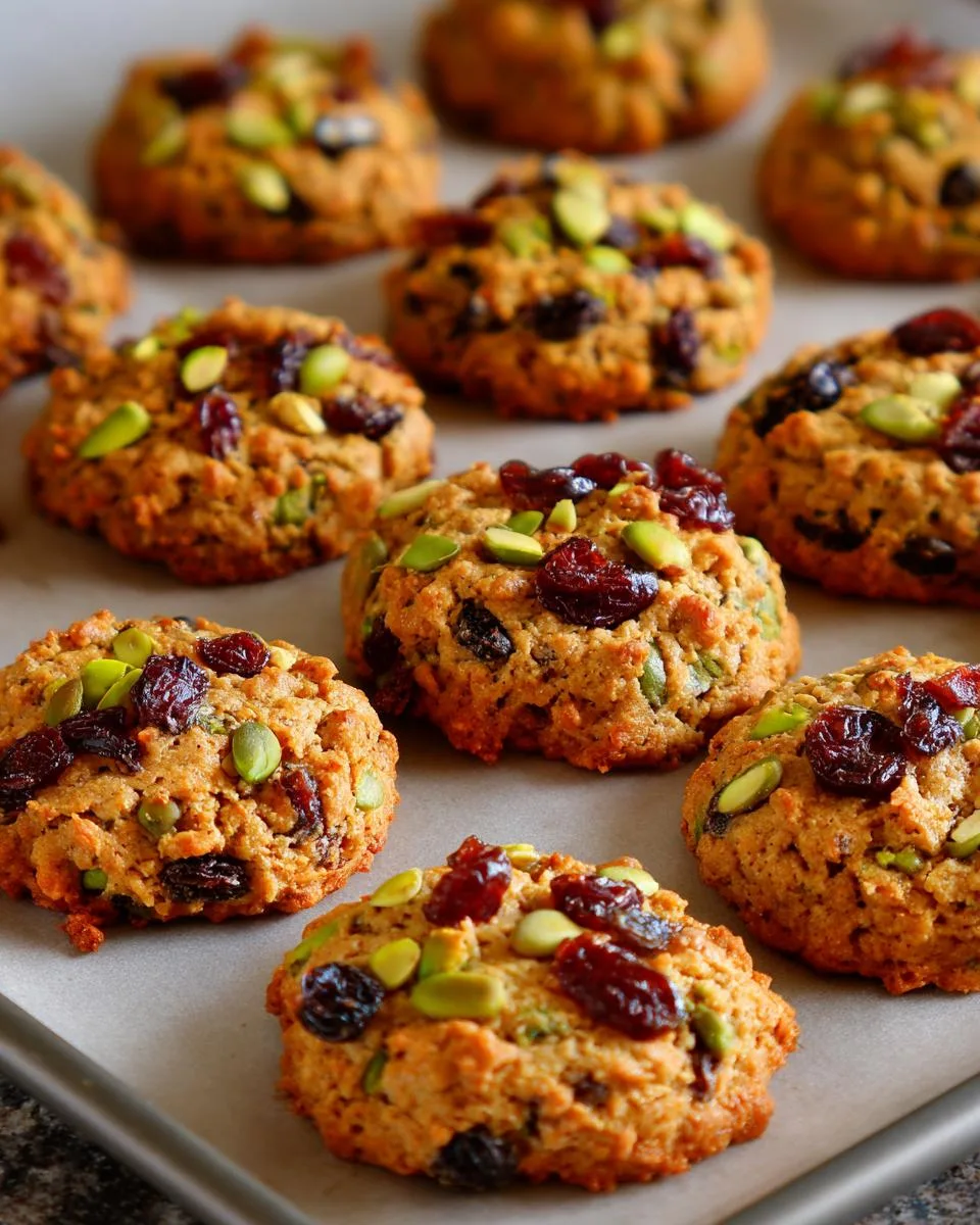 Pumpkin Cranberry Cottage Cheese Cookies - detail 1